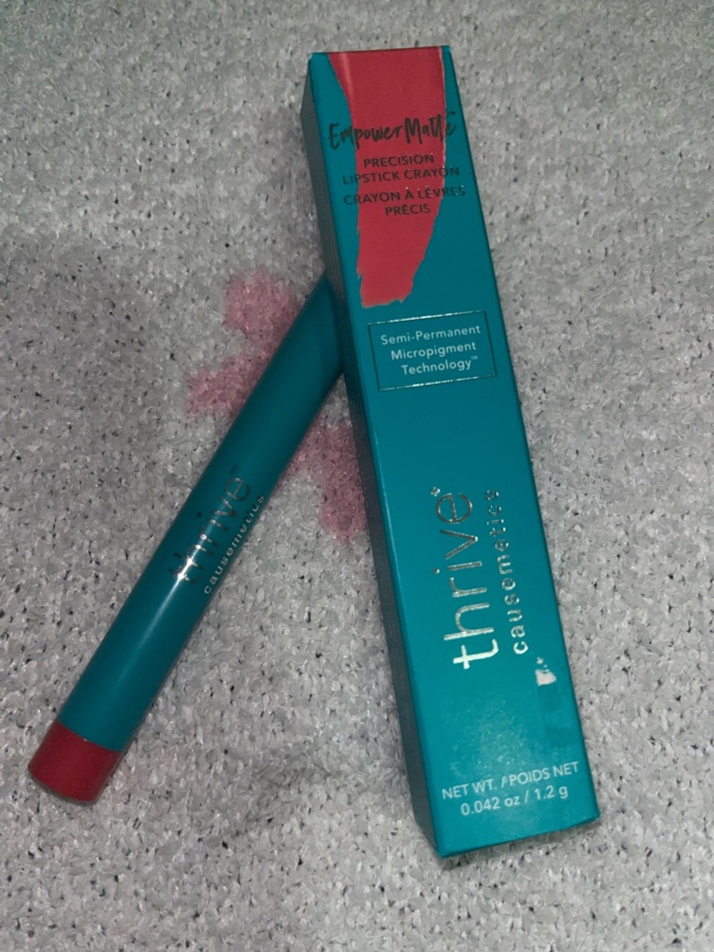Thrive causemetics Empower Matte Precision Lipstick Crayon — Coral